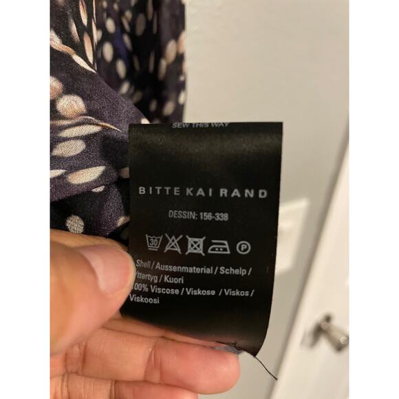 Bitte Kai Rand Womens Tunic Dress EU 38 US 8 Abstract Viscose Sheer Babydoll - Picture 4 of 10